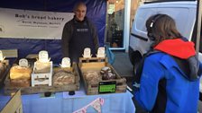 The farmers' market in North Walsham was the next destination