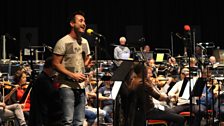 Joe McFadden in rehearsals