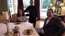 Fine dining with Kim Lenaghan, Chris McGowan and David Wilson