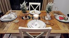 A Winter Wonderland inspired table setting