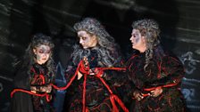 Claudia Huckle, Lise Davidsen and Irmgard Vilsmaier as Norns