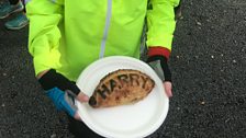 Harry gets a personalised pasty!