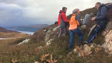 Searching for very particular granite high above Loch Ness