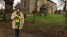 Sophie was showing her support for the Canaries on Derby Day, wearing a previous treasure!