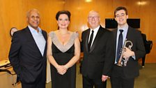 Gary Wilmot, Sarah Fox, Ken Bruce and Thomas Nielsen