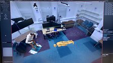 The VR demo uses a mock up of the room