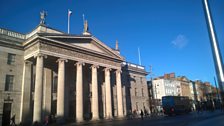 The GPO on O'Connell Street in Dublin ...