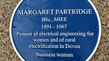 Margaret's Blue Plaque