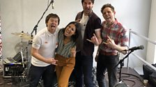 House Band: The Neotones rocked out in our session studio