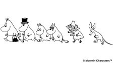 The Moominfamily and friends