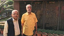 Dr Harish Sharma and Dr Zareer Masani in the Jallianwala Bagh.