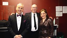 Toby Stafford-Allen, Ken Bruce and Ailish Tynan