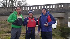 Lyle, Euan and Mark post canoe trip