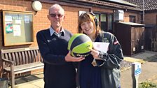 To earn clue seven, Sophie had to score a basket at the Community Centre in Narborough