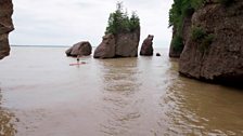 Bàgh Fundy ann an Canada aig muir-làn