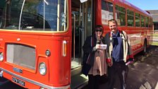 There was a vintage bus and coach day taking place at the station