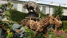 Driftwood sculpture