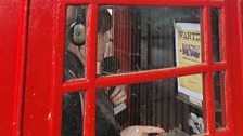 The old phone box in Tottenhill had clue four hidden inside it