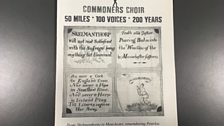 Commoners Choir -  programme for The Skelmanthorpe Flag Project