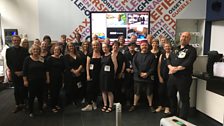 Commoners Choir gather for their live session at ˿ Leeds