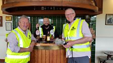 Mark, Kevin and Euan at Okell's Brewery