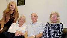 Cast of Nine Bob Notes during a break recording at Media City UK