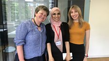 Sadia with Jackie & Beth from the Single Friendly Church