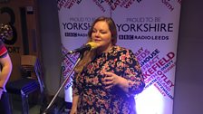 Rachael Sutcliffe of The Heathen Kings singing live on The Durbervilles Folk & Roots Show