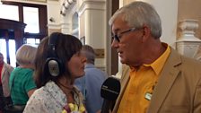 Julie chats to Cromer Carnival organiser Tony Shipp