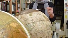 Globe conservator Sylvia Sumira in her workshop