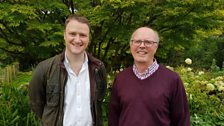 David with Maurice Parkinson, owner of Ballyrobert cottage garden