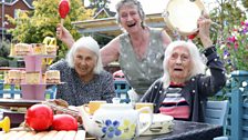 Residents at Abbeyfield & Wesley's Palmerston home enjoying the festivities