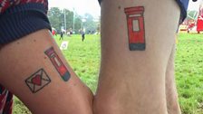 “An original member of the secret post office has a post box tattoo on her arm to prove it.”