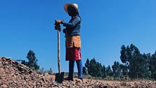 Female construction worker, Ethiopia