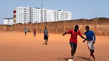 Footballers in Nima, Accra