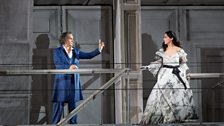 Erwin Schrott as Don Giovanni and Myrto Papatanasiu as Donna Elvira in Don Giovanni