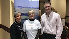 Nicola and David with Jennifer Hawkes from the UFU