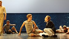 Leo Dixon as Tadzio and Mark Padmore as Gustav von Aschenbach in Death in Venice