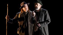 Gerald Finley as the Traveller and Mark Padmore as Aschenbach