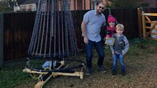 Julie met Greg and his family, who cover their house in lights