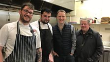 David Maxwell, Richard Wright and some of the chefs