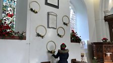 It was a festive end to the decade's questing, at the 12 Days of Christmas flower festival in Yelverton church