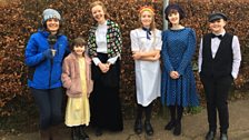 Julie with some of the stars of The Railway Children