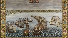 The Engagement of both Fleets against the Isle Of Portland