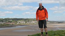 Derek with Pwll in the background