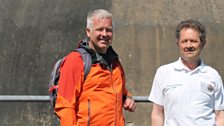 Derek with Mark Stephens at the Gunnery Dome, Pembrey