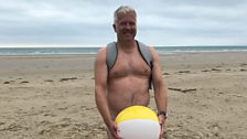 Derek strips off on the Morfa Dyffryn nudist beach