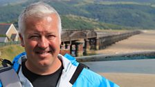 Derek on the Wales Coast Path that crosses Barmouth Bridge