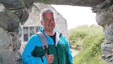 Derek at St Tanwg church