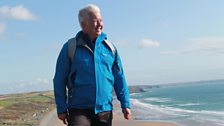 Derek on the headland at Cwm Mawr